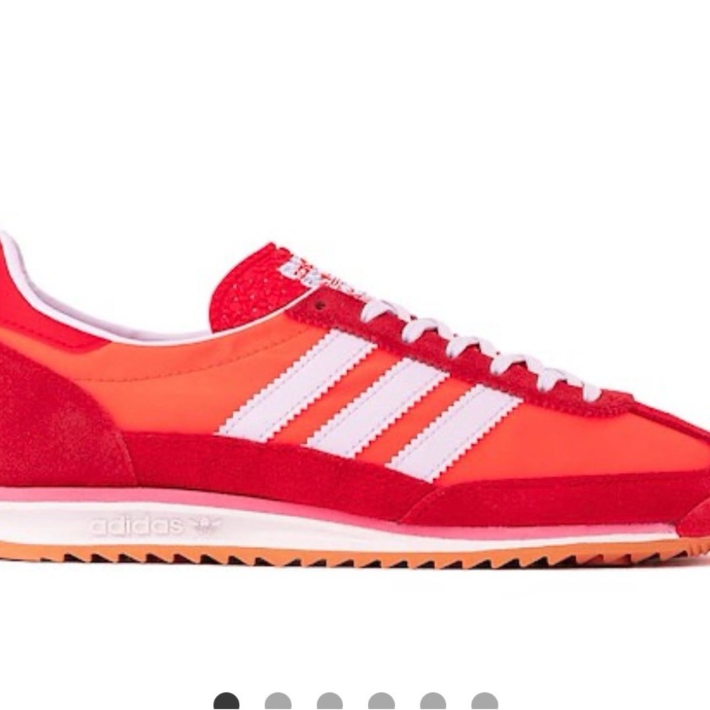 Adidas Red and White Running Shoes